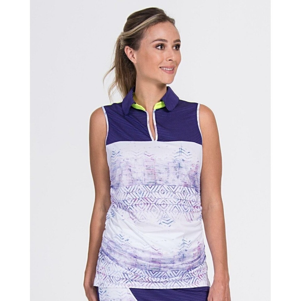 SwingDish Neon Keyhole Tribal Sleevless Top Golf Tribal Fade NWT Small NT001-2